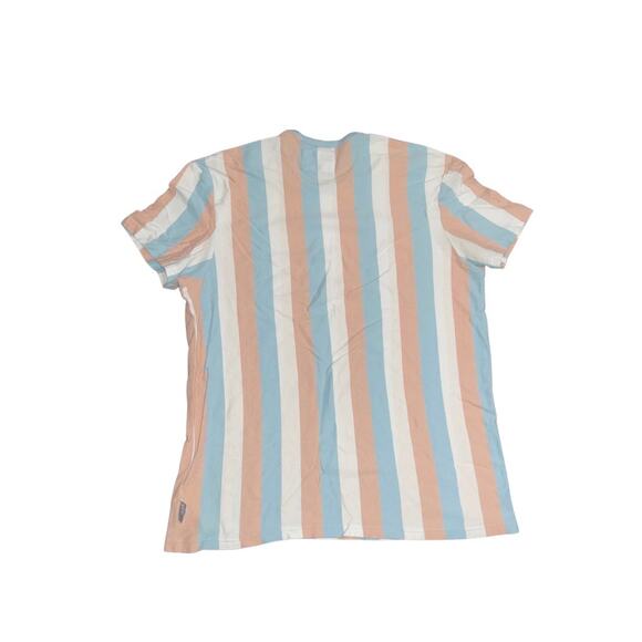 GUESS Los Angeles Striped Shirt Size XL Knit Casual Tee Preppy - Picture 2 of 5